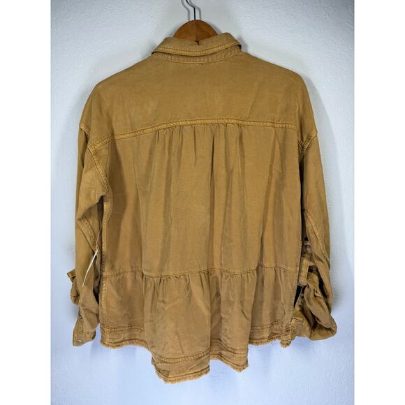 Women's Anthropologie Pilcro‎ Mustard Swing Top Size Medium NEW - Picture 5 of 9